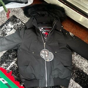 Canada Goose Black Down Jacket with Embroidered Patch